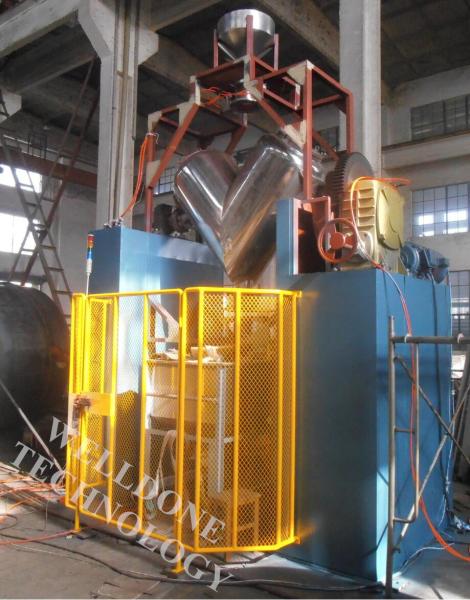 V controlo a distância de aço inoxidável industrial da máquina de mistura do pó da forma