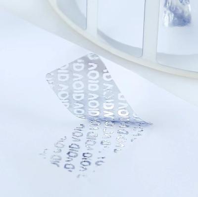 Anti Fake Adhesive 3D Hologram Security Label Void Anti Counterfeit Qr Code Make