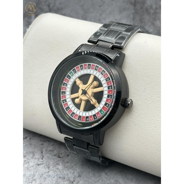 Seven Color Stainless Steel Strap Watch Quartz  Movement Analog Display Type