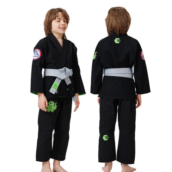 Digital Print Pearl Weave Jiu Jitsu Gi for Kids with 350gsm Fabric Weight