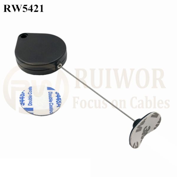 RW5421 Heart-Shaped Security Pull Box Plus 33X19MM Oval Sticky Flexible Rubber Tips