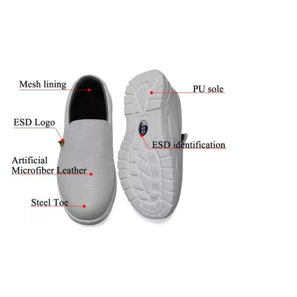 Пальца ноги ботинок ESD чистой комнаты ботинок безопасности анти- статического стального Breathable