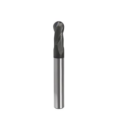 High Performance Solid Carbide End Mills HRC55 Black Color Coating For Steel