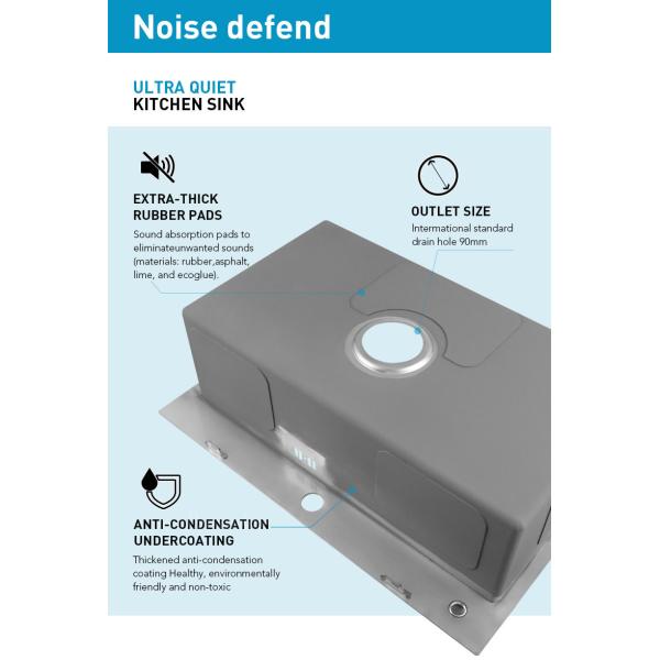 Rectangular 27 Inch Kitchen Sink , Top Mount Workstation Sink Stainless Steel 304 Material