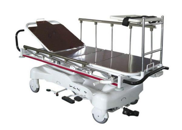Hydraulic  Radio Translucent Patient Transport Trolley Height Adjustable