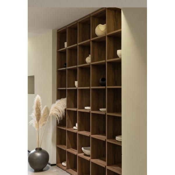 Шкаф дисплея 2000mm * 400mm комнаты прожития шкафов стены книжных полков дизайна изготовленный на заказ