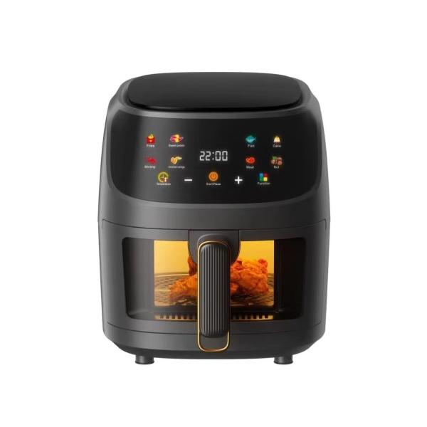 Intelligence Digital Electric Air Fryer with 8L Capacity and Stainless Steel Material