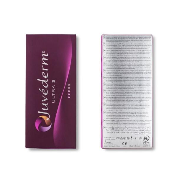 Gel médical ultra 3 de Hyaluronate de sodium d'Augementation de joue de Juviderm Voluma