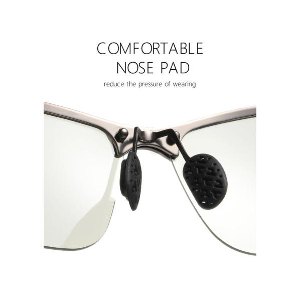 Polarized Photochromic Mens Luxury Sunglasses BSCI Color Changing Lens