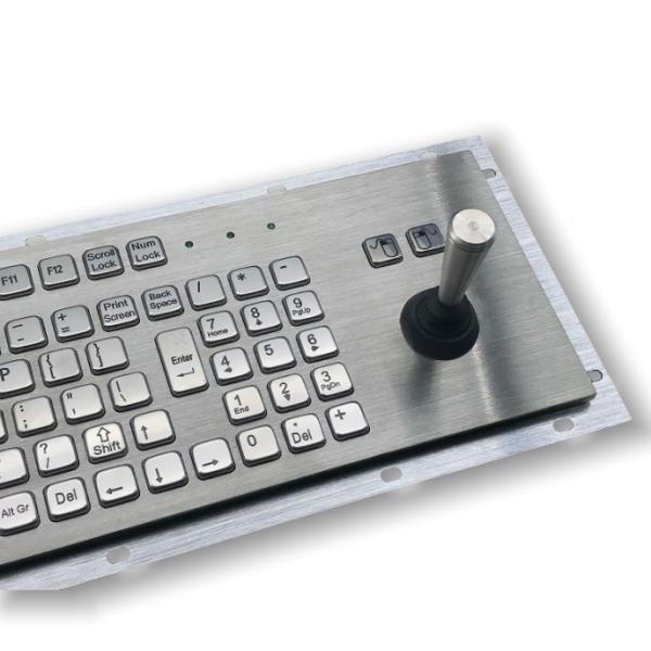 Industrial Stainless Steel Panel Mount Keypad with 8-Way Joystick – IP65/IK07 Sealed for Directional Control in Unsupervised Public Interfaces