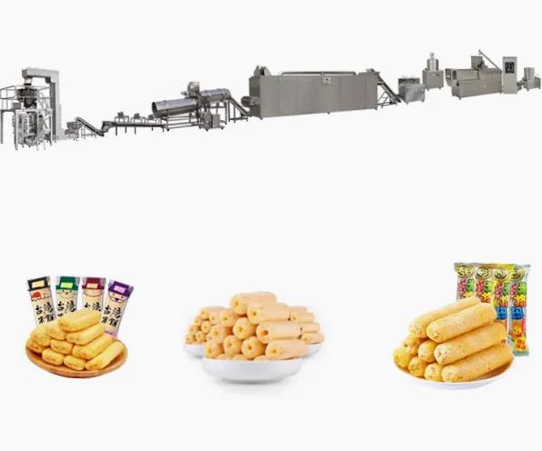 380v 50hz Corn Puff Extruder Machine For Sale Puffed Wheat Machine