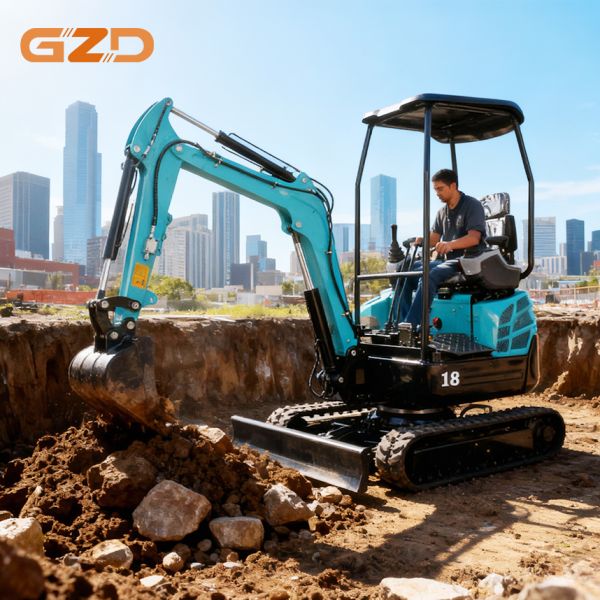 High-Altitude Mountain Road Construction Rock Drill 1.4-Ton Mini Compact Excavator High-Altitude Construction Excavator