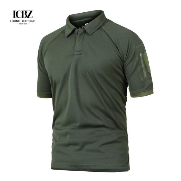 Camuflagem T-shirt de ginástica secar rapidamente para homens Resistência aos raios UV e propriedades higroscópicas