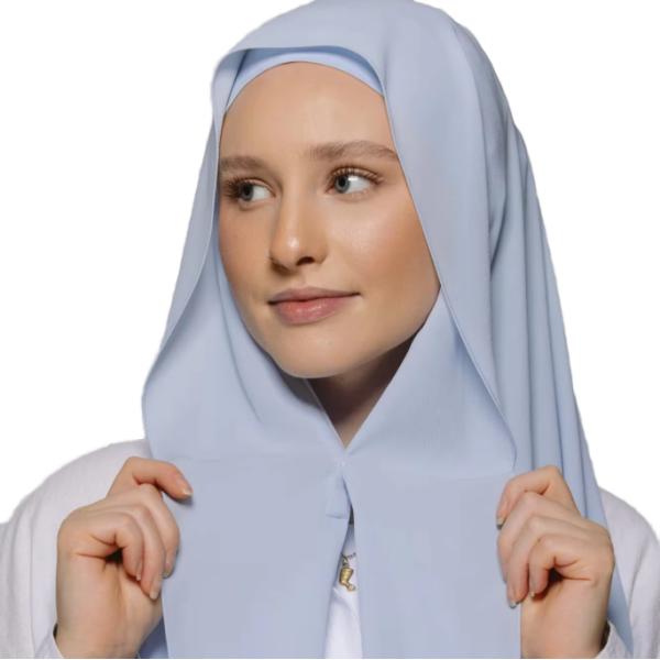 New Cover Built-in Magnet Pin Solid Pattern Matching Undercap Jersey Fabric Scarf Muslim Women Instant Chiffon Hijab Shawls