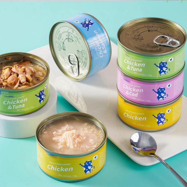 85g Multiple Flavors Cat Can Food High Protein Private Label Cat Food Wet Can for Health