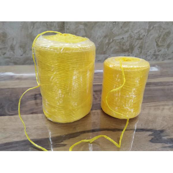 High Tenacity Tanzania 2mm Polypropylene Baler Twine Yellow Color 18000D