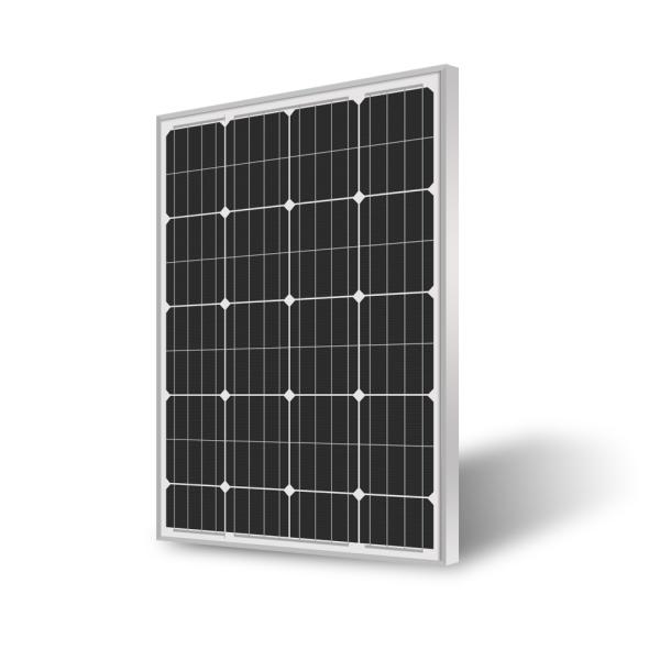 50W 12V Solar Panel Easy Cleaning , Roof Mounted Poly Crystalline Solar Panel