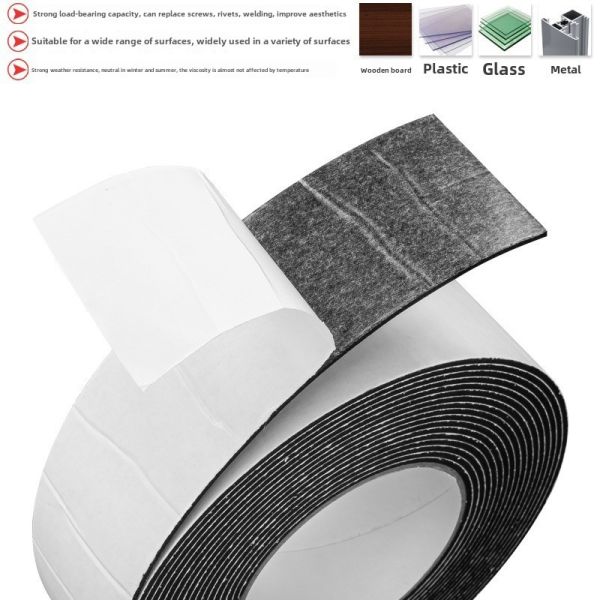 Acrylic Black Foam Tape High Viscosity Double-Sided EVA PE Material for Carton Sealing Masking Car Interior Sealing Strip