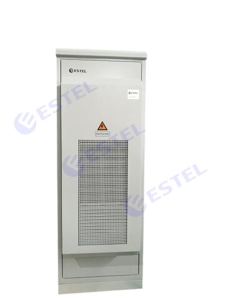 Heat Insulated Single Wall Steel Outdoor Telecom Cabinet With DC Air Conditioner, Power distribution Unit