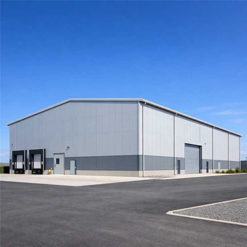 Prefabricated Steel Frame Building with 50 Years Lifespan, Customizable Design, and Fast Construction for Warehouse and Factory
