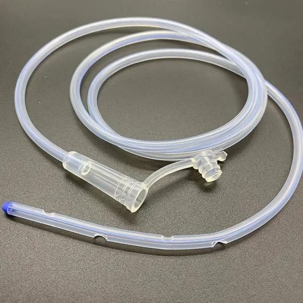 Tubo nasogástrico de silicone de qualidade médica e tubo de alimentação ou tubo estomacal para cirurgia de anestesia