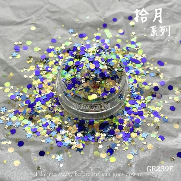 ODM Halloween Sequin Mix Chunky Hexagon Glitter Powder For Glass Tumbler