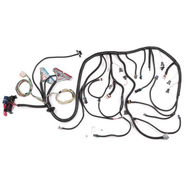 Male To Female Industrial Cable Harness , Tinned Cable Wire Harness Assembly