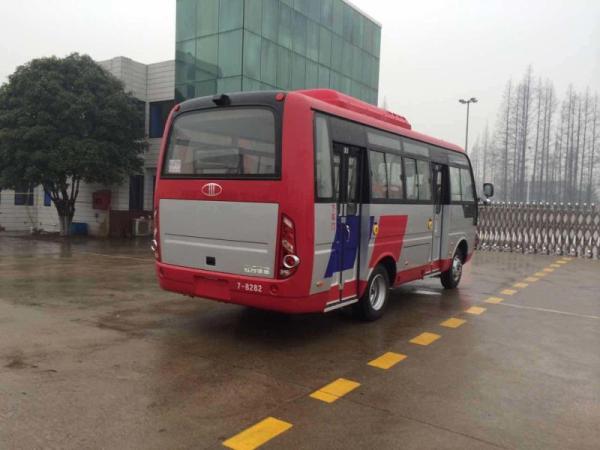 Durable Red Star Travel Buses With 31 Seats Capacity Small Passenger Bus For Company