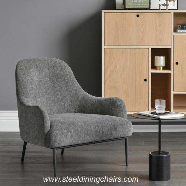 Study Studio Nordic 900mm 760mm Stainless Steel Leg Dining Chairs