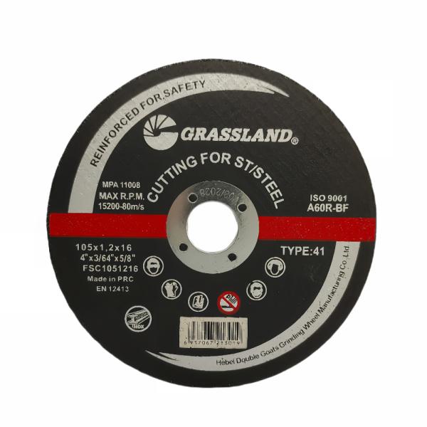 4 105mm X1.2 mm X 16mm Stainless Steel Cutting Discs Angle Grinder Using aluminium oxide abrasive gritEN 12413