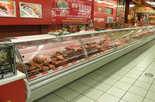 Витрина мяса оборудования рефрижерации морепродуктов случая гастронома R404a холодная для ресторанного обслуживании