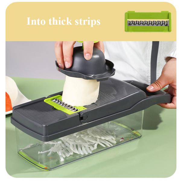 Versatile Plastic Chopper for Fruits Vegetables Durable Kitchen Tool 35.5x11.8x11.8cm
