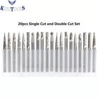 20PC carburo cortado doble Burr Set 0,118