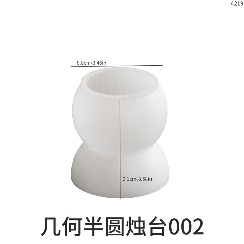 European style minimalist ins style aromatherapy candle cup silicone mold DIY drip resin gypsum storage jar candle holder ornament
