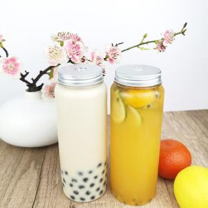 Garrafa de PET reutilizável de 500 ml com tampa de parafuso, recipiente
