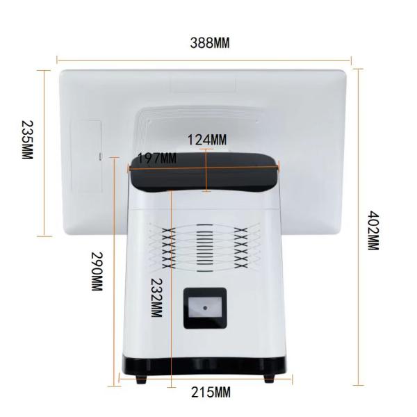 Машинный кассовый автомат для розничных магазинов с встроенным термопринтером 80 мм и оперативной памятью 2 ГБ / 4 ГБ / 8 ГБ
