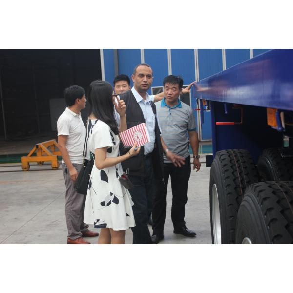 Высокая полезная нагрузка Aotong Гидравлическая система рулевой рампы низкая кровать полуприцеп грузовик 9м 13м