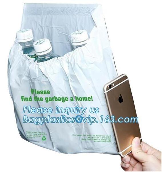 Edible 100% fully compostable biodegradable plastic k bag made of organic corn starch