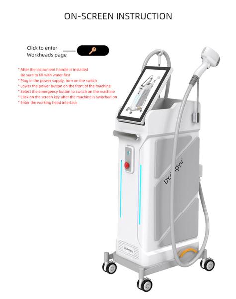 Non Invasive 1064nm Wavelength Diode Laser Hair Removal Machine With 808nm Laser Type