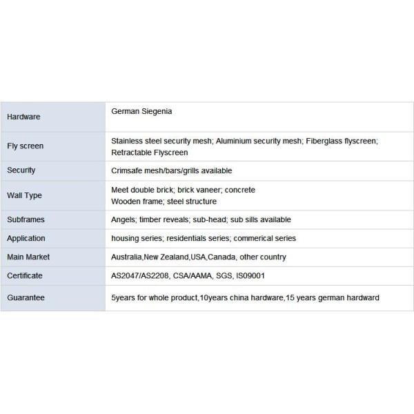 Современная герметичность алюминиевое стеклянное сползая Windows дизайна дома для коммерчески здания