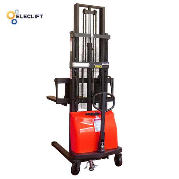 2000kg Semi Electric Pallet Stacker Truck 1400mm Overall Length