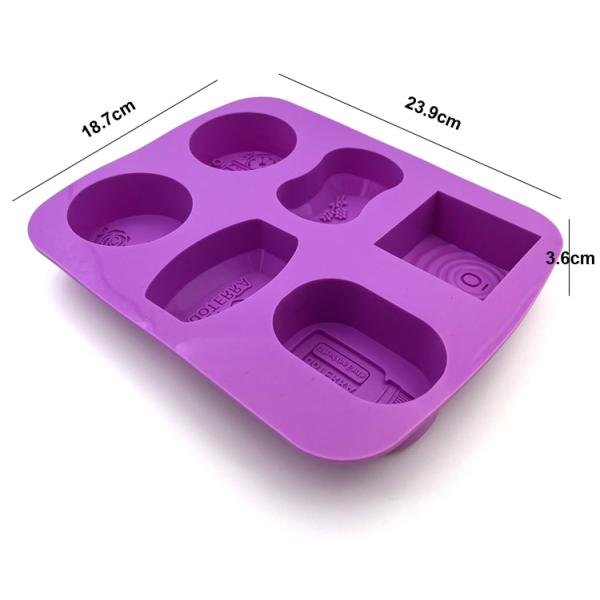 Harmless Personalized Silicone Soap Mold Multipurpose Waterproof