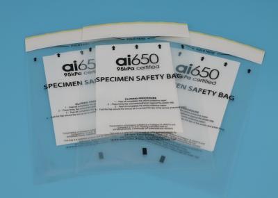 Saco descartável do Biohazard 95kPa para a embalagem biológica do perigo/espécime infeccioso