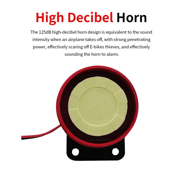 36V - 72V Motorcycle 2 Way Alarm For Yamaha Anti Cut ISO9001