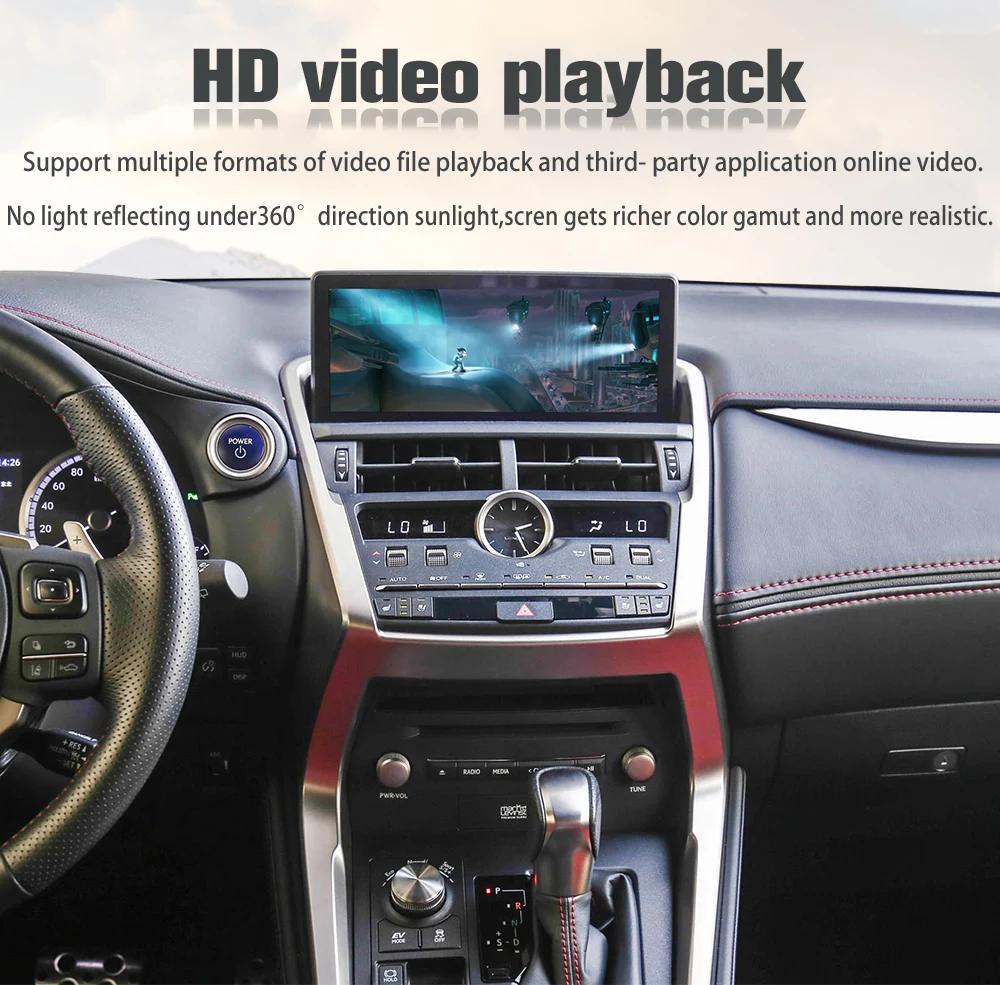 Викнав Car Video интерфейс Для LEXUS NX 2017-2020 Android Auto Carplay интерфейс с сенсорной панелью экрана и 360 AHD
