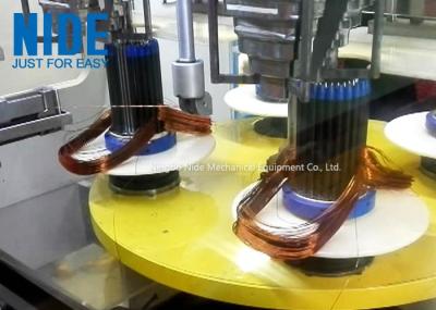 Tipo vertical máquina de enrolamento automática da bobina do estator com cabeças dobro