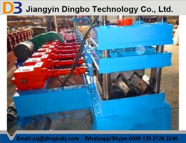 PLC Steel W Beam Guardrail Roll Forming Machine With 2 Years Warranty