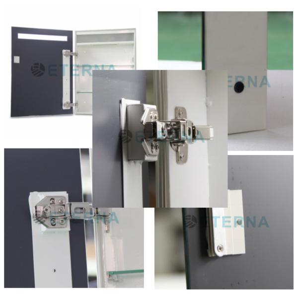 Hotels Illuminated LED Lighted Mirror Cabinet high Visibility With Defogger