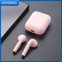 Fones de ouvido impermeáveis amarelos azuis do rosa 4h TWS Bluetooth de Macaron