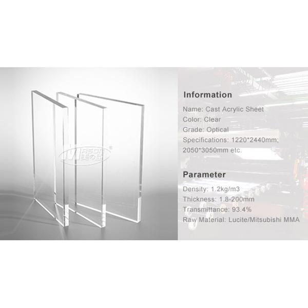 Высокий лист 1220x2440 Mm перспекса лоска 3mm-20mm акриловый прозрачный